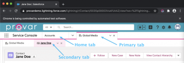Salesforce Console Testing | Provar Documentation