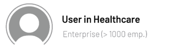 icon of a user in healthcare industry
