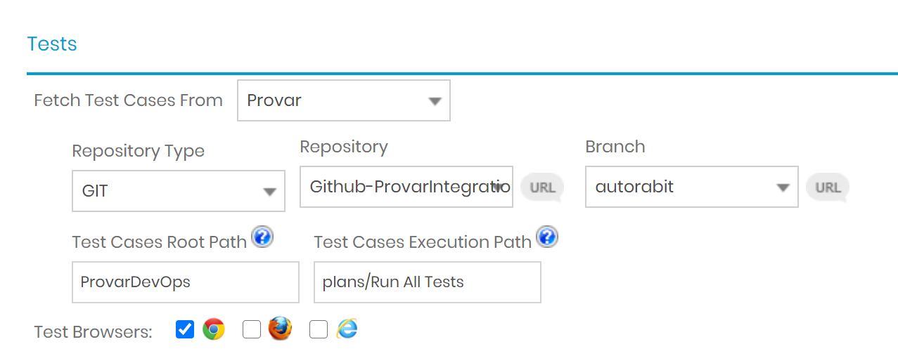 Here there exists a single Test Plan named Run All Tests. You could execute that test plan by configuring the job