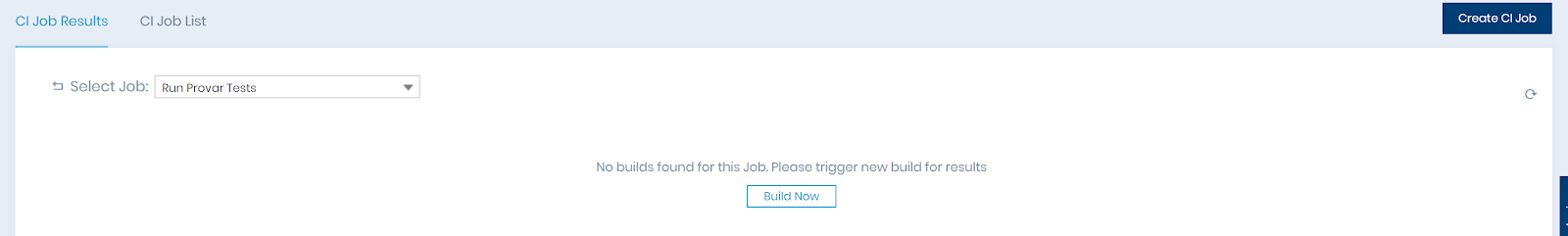 Triggering the CI Job