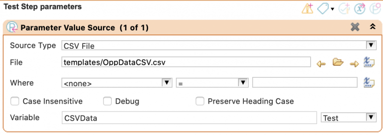 how to select CSV File path in Provar