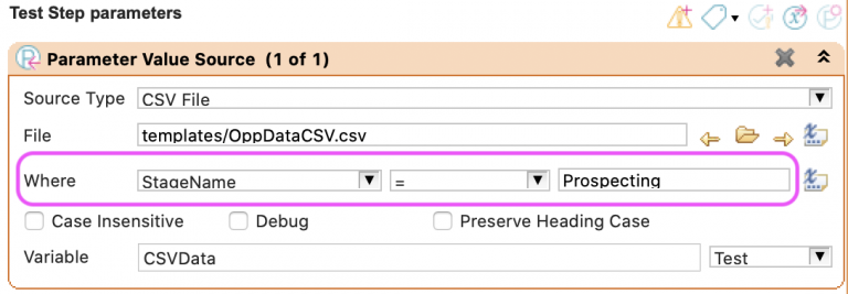 adding condition in test step parameter in reading CSV file