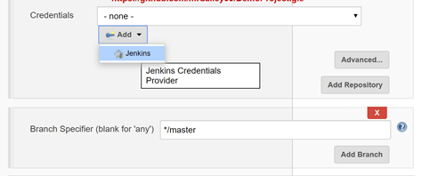 Sample of adding Jenkins Credentials in your Jenkins pipeline for your Jenkins and Docker integration