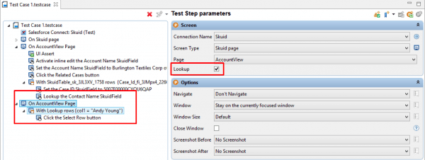 Image shows Skuid lookup mapped in Provar Desktop.