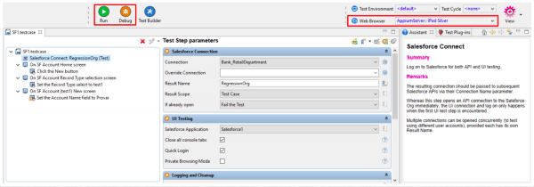 Running or Debugging Appium Server using Provar Desktop Builder