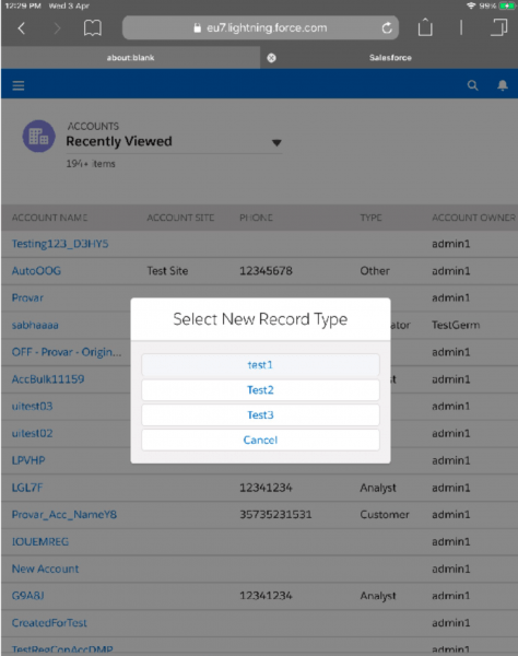 example test running in mobile testing with Appium