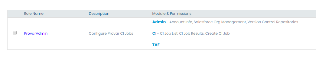 sample of AutoRABIT Salesforce Configuration in Provar Test