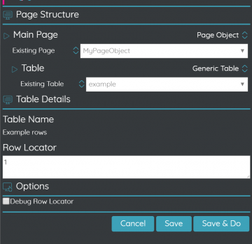 Custom Table Mapping,Table HTML | Provar Documentation
