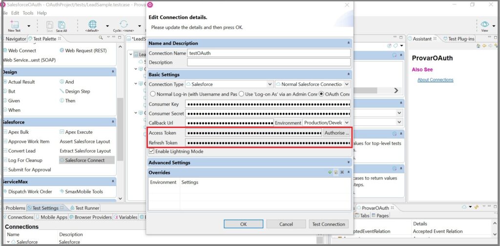 Adding a Salesforce OAuth(Web Flow) Connection | Provar Documentation