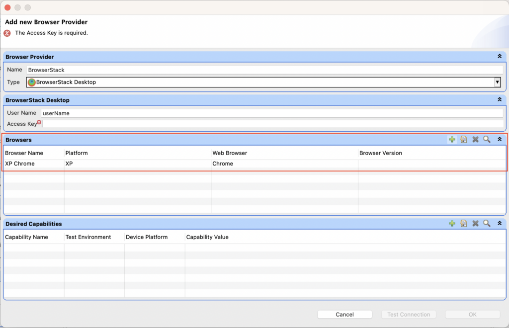 BrowserStack Desktop Configuration | Provar Documentation