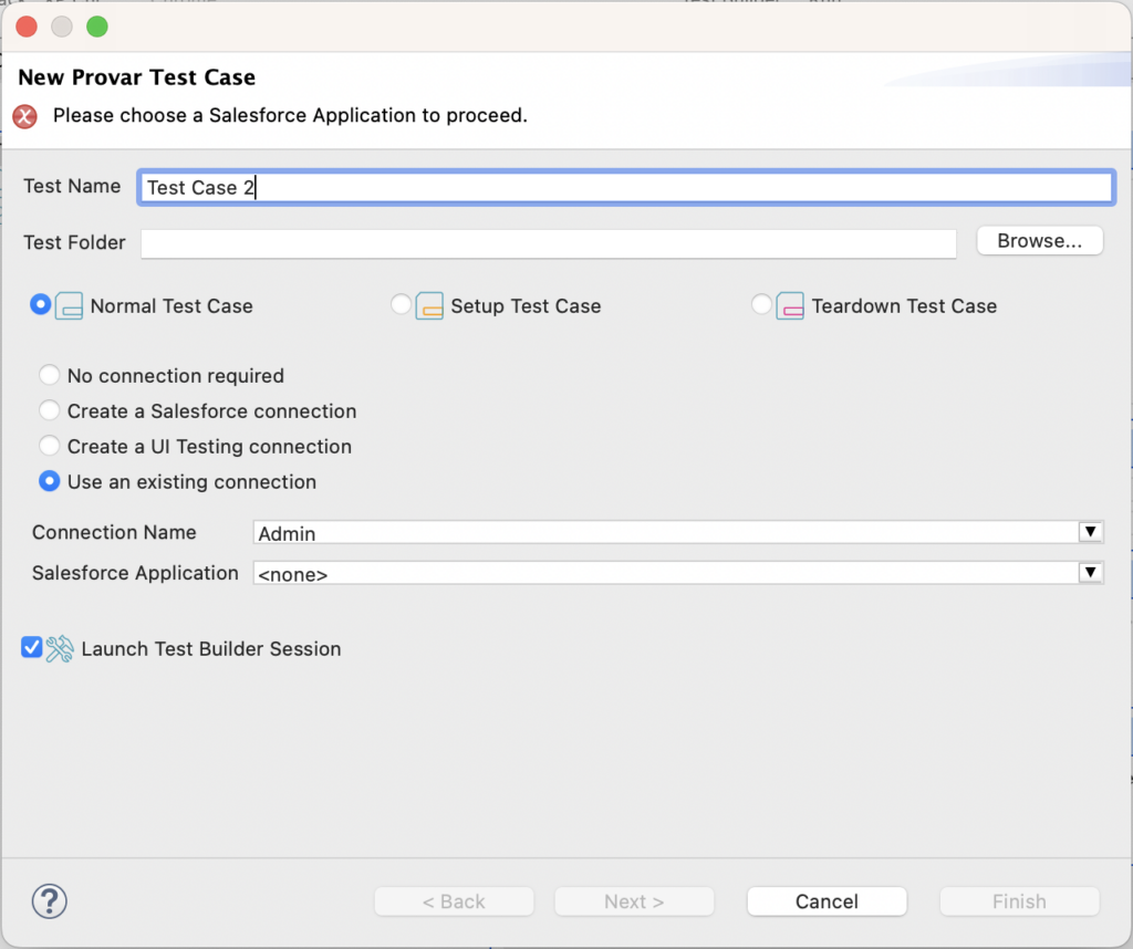 Creating Test Cases | Provar Documentation
