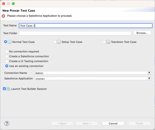 Creating Test Cases | Provar Documentation