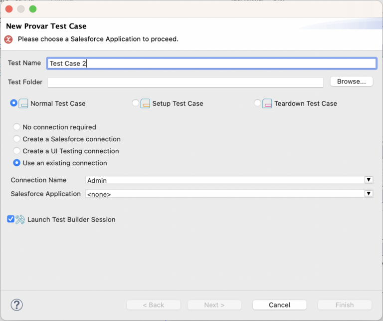 Creating Test Cases | Provar Documentation