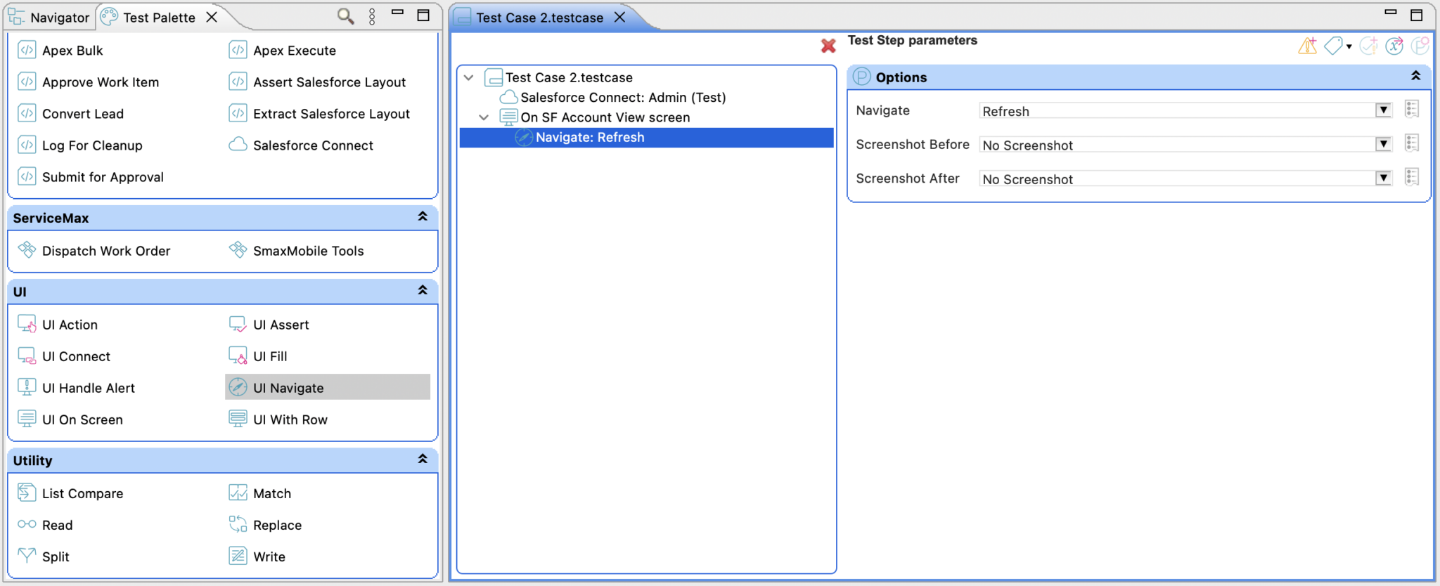 UI Navigate | Provar Documentation