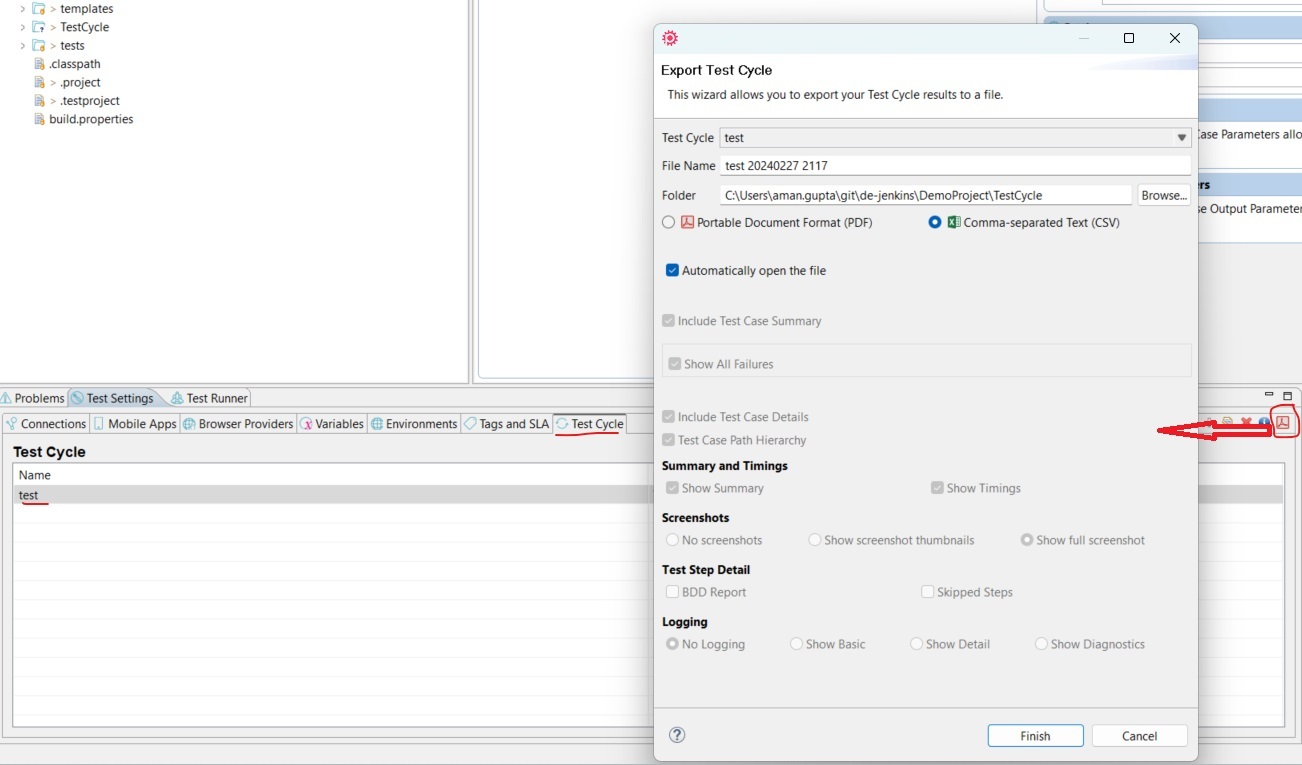 Test Cycles | Provar Documentation