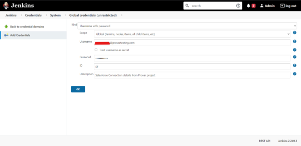 Configuration on Jenkins | Provar Documentation