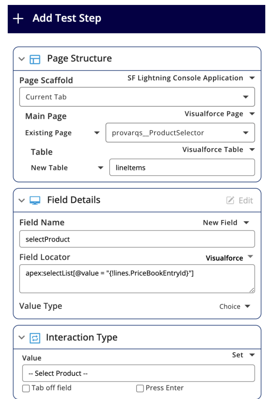 Automation V3: Visualforce Testing | Provar Documentation