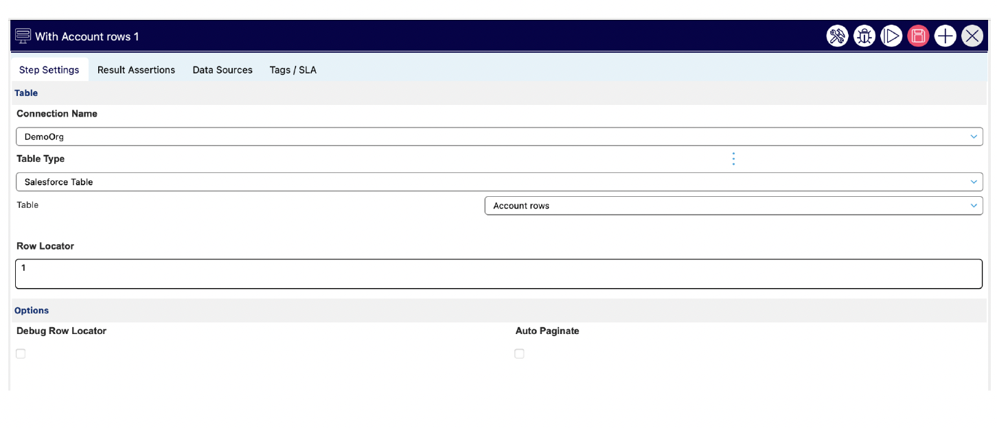 Automation V3: UI With Row | Provar Documentation