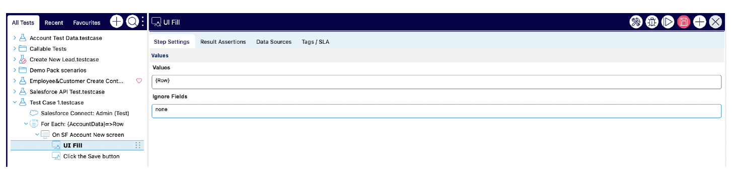 Automation V3: UI Fill | Provar Documentation