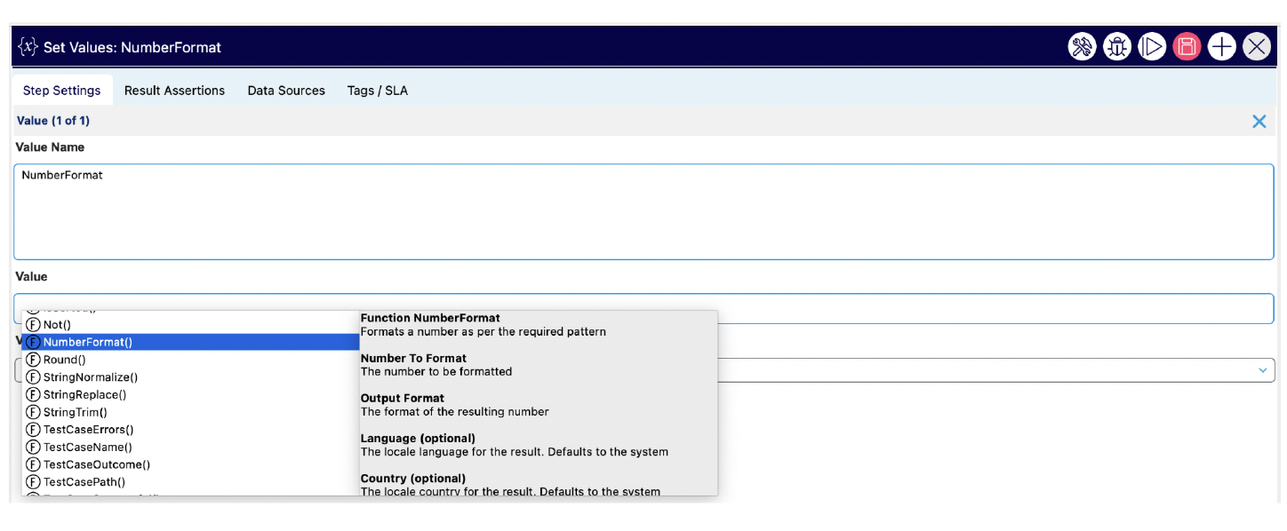 Automation V3: NumberFormat | Provar Documentation