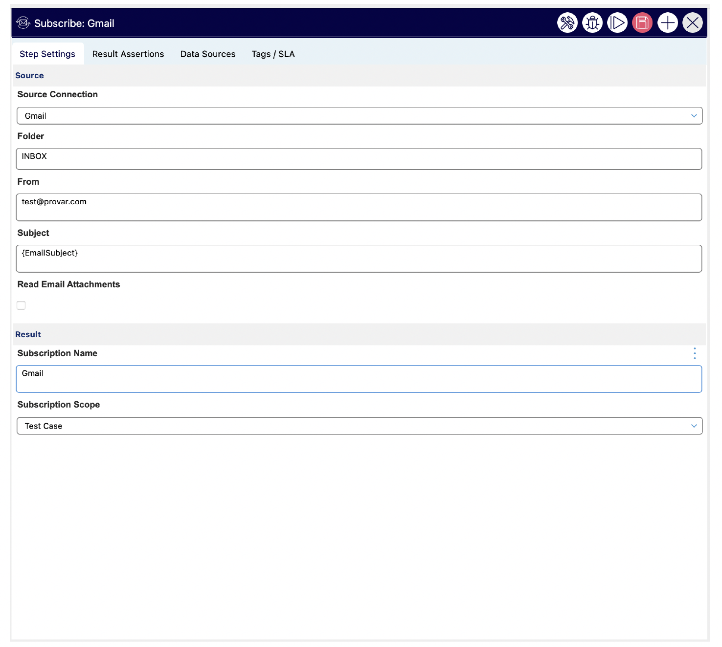 Automation V3: Email Testing Examples | Provar Documentation